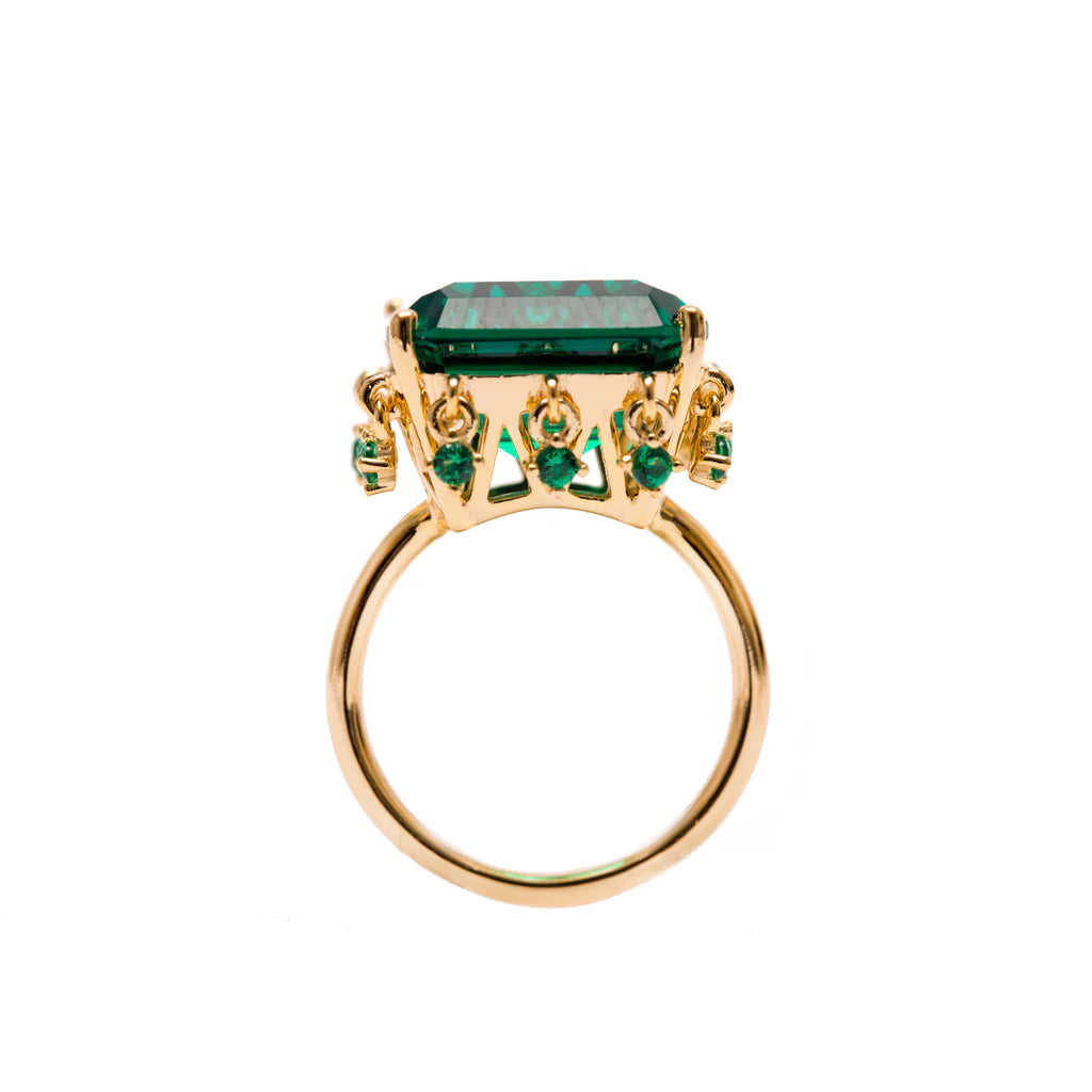 Emerald Queen's Crown Ring