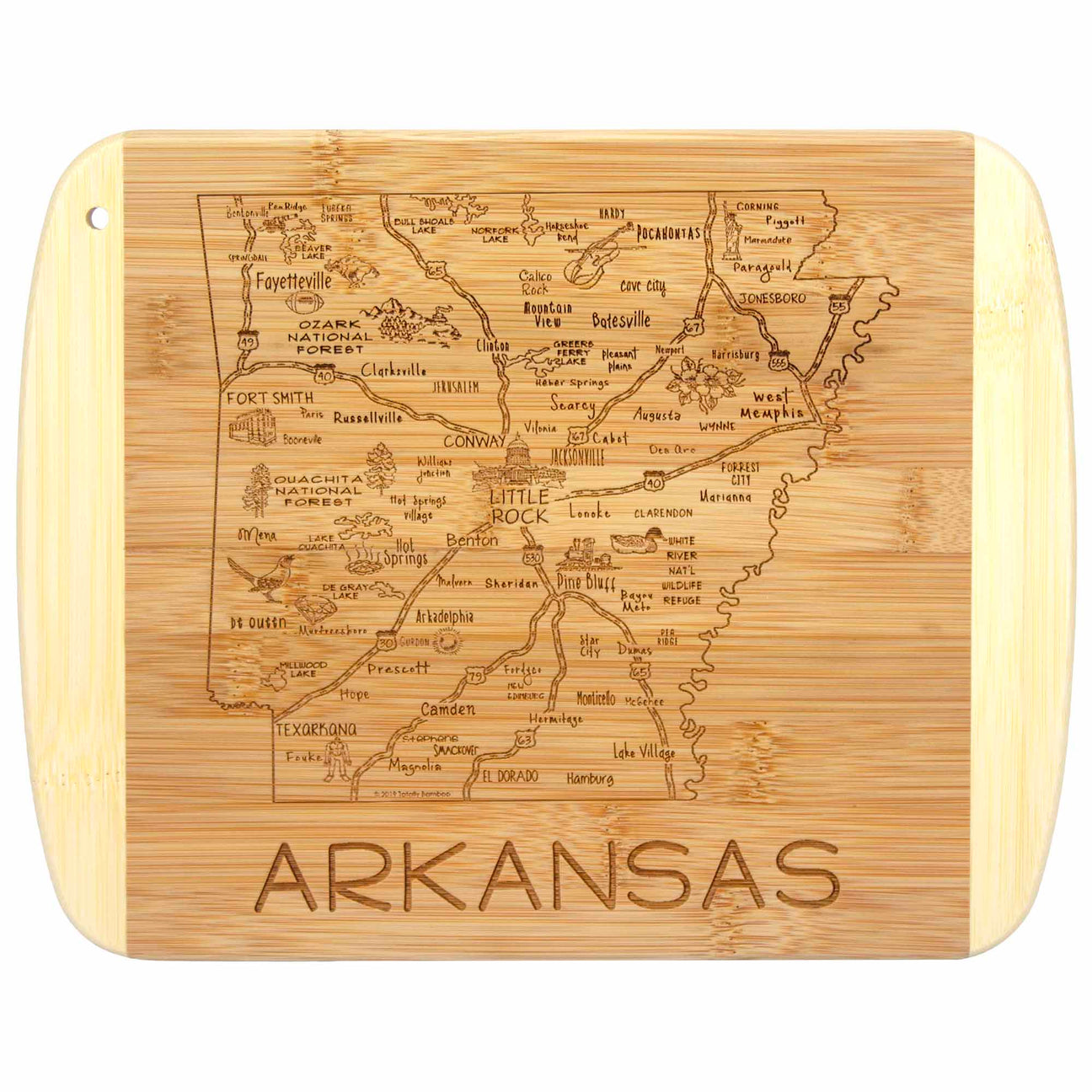 A slice of Life AR Cutting Board