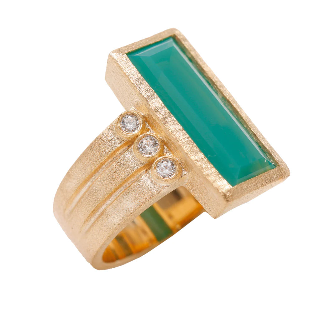 The Queen Ring Chrysoprase
