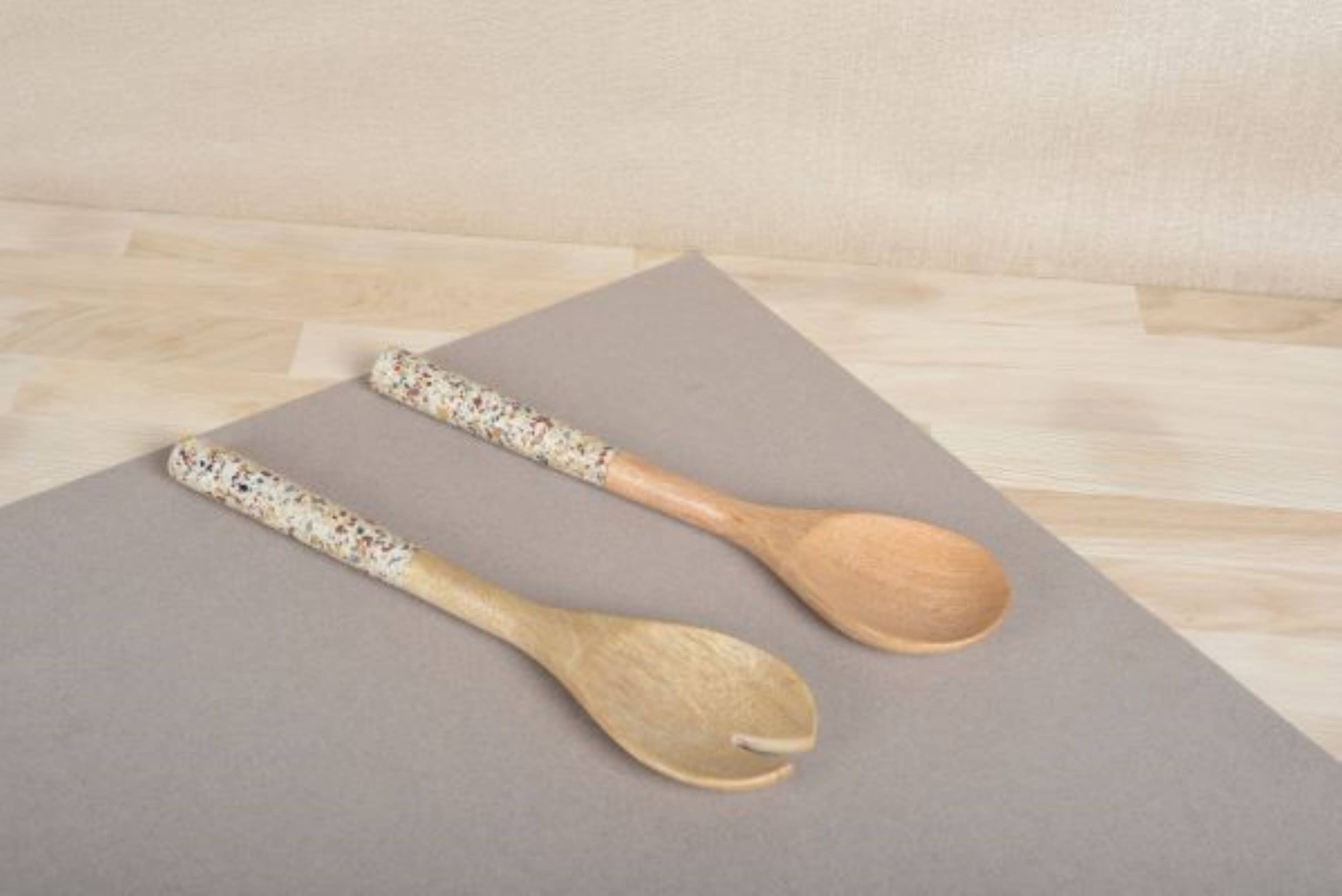 Marble Salad Servers