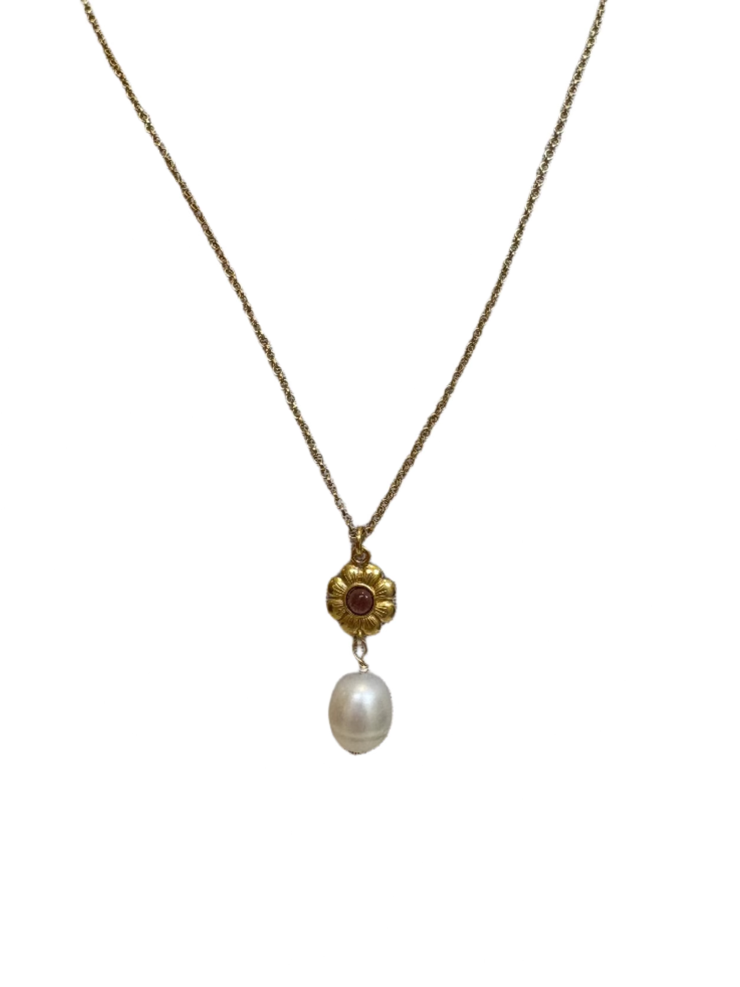 Flower Pearl Necklace