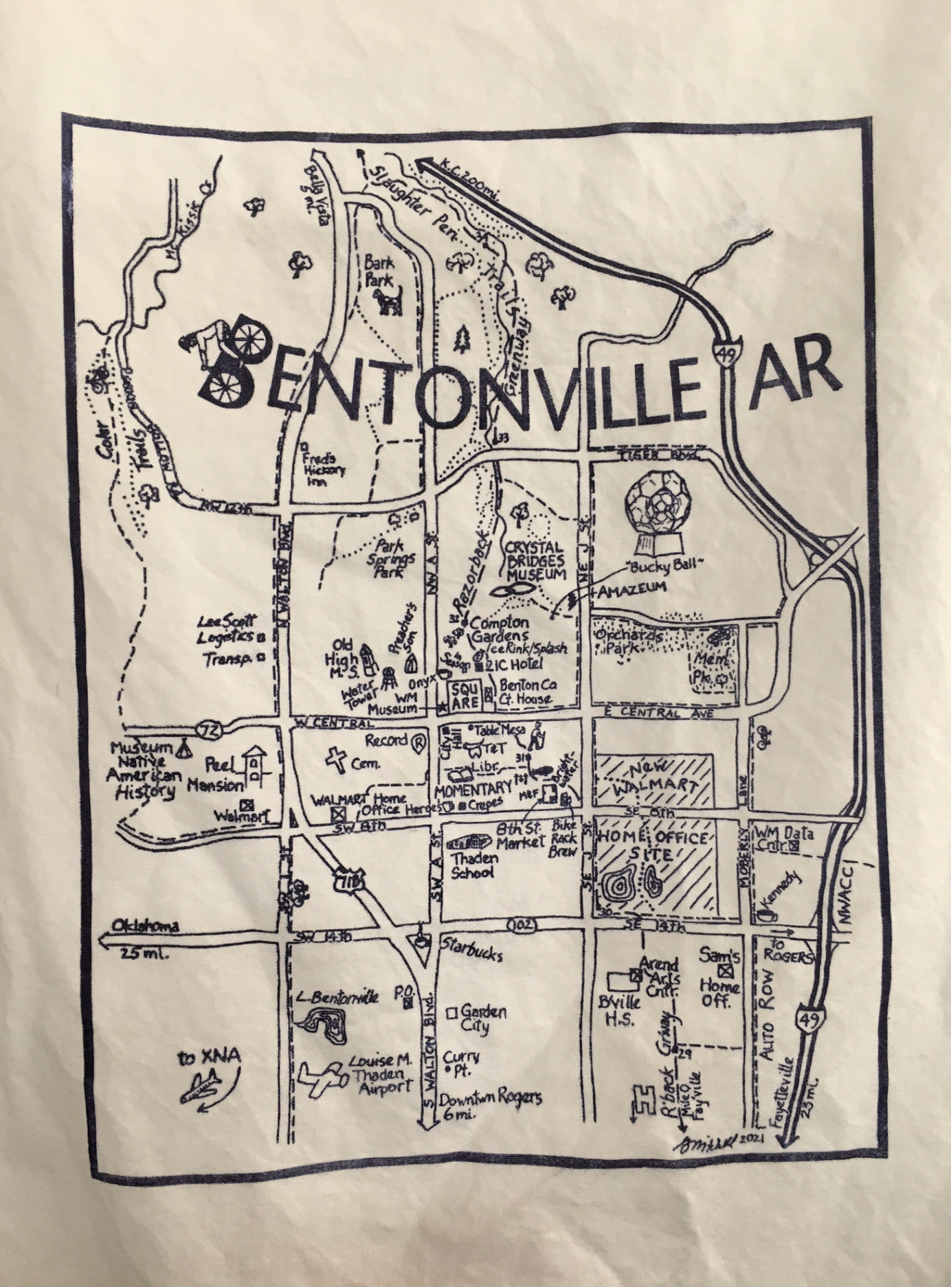 Bentonville Tea Towel