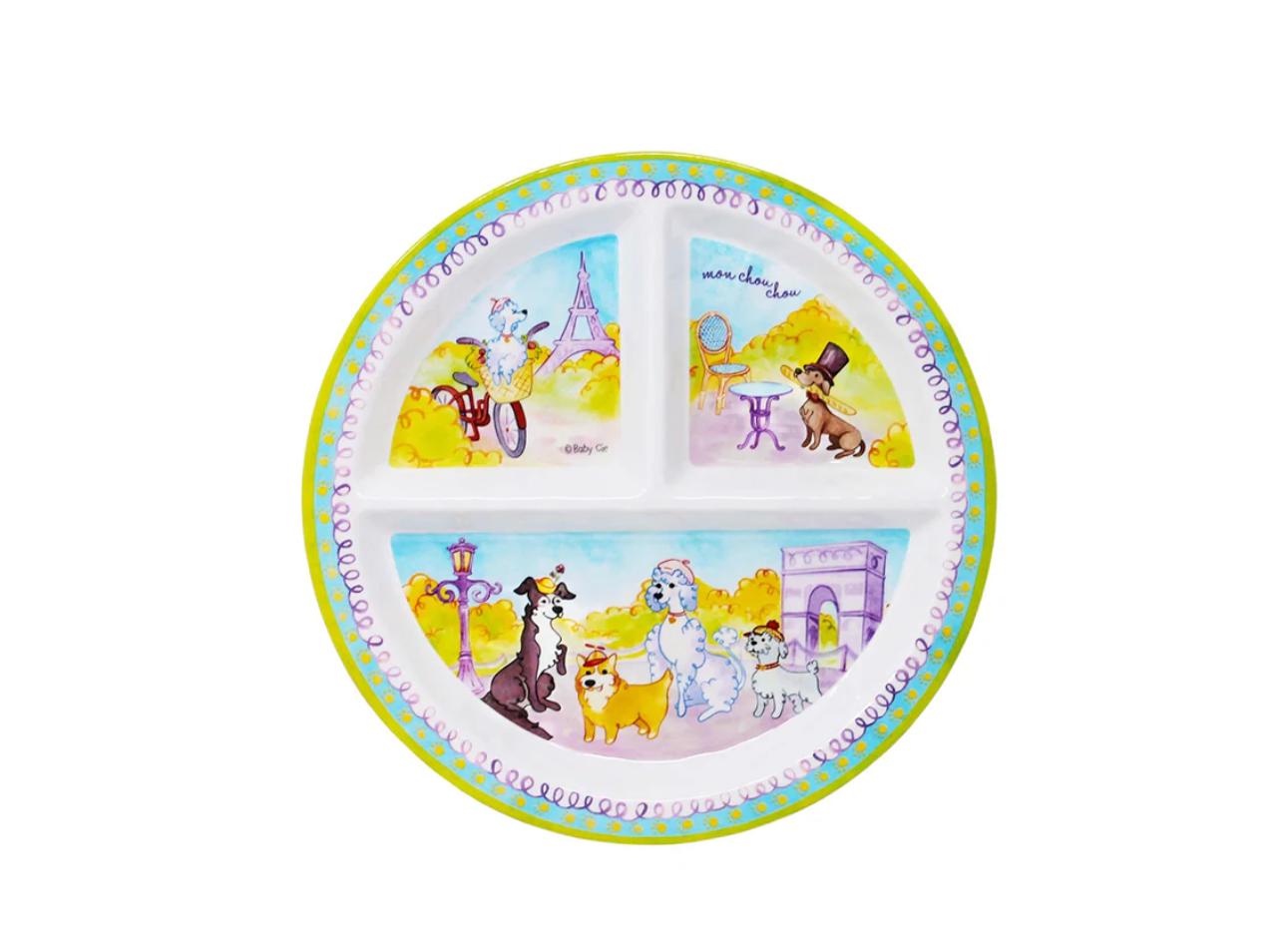 Baby French Dog Plate