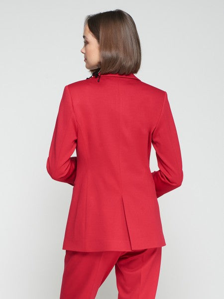 Red Structured Blazer