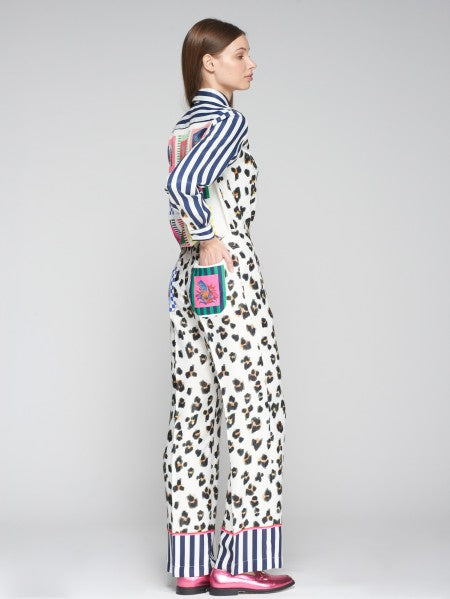 Trouser Elena Leopardo Rayas