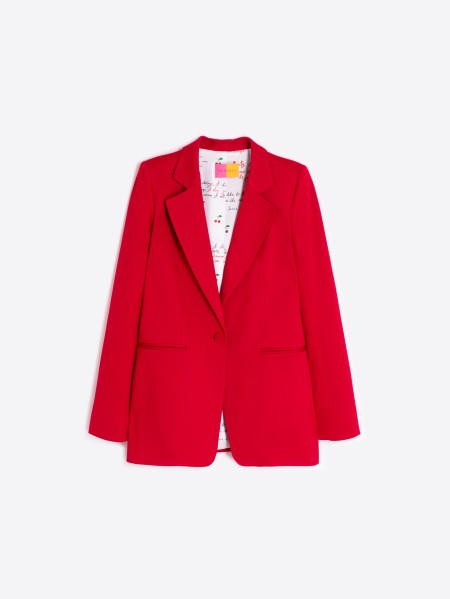 Red Structured Blazer