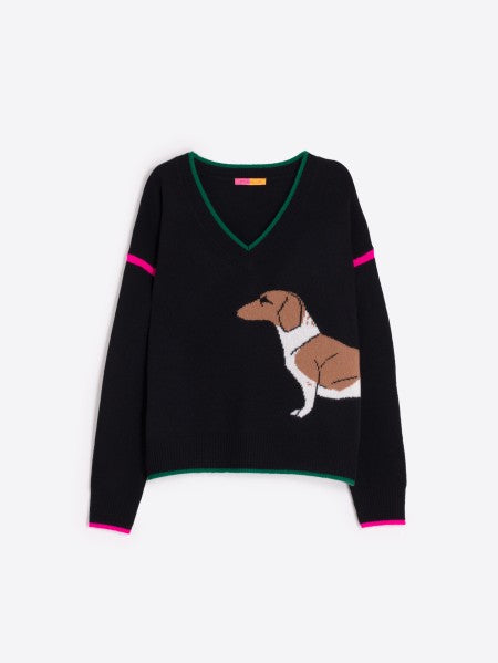 Black Dachshund Sweater