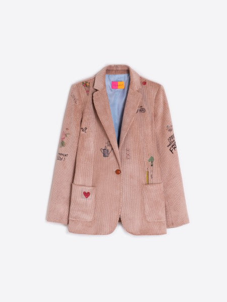 Corduroy Blazer Retiro Print