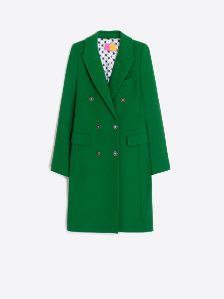 Green Double-Breasted Coat