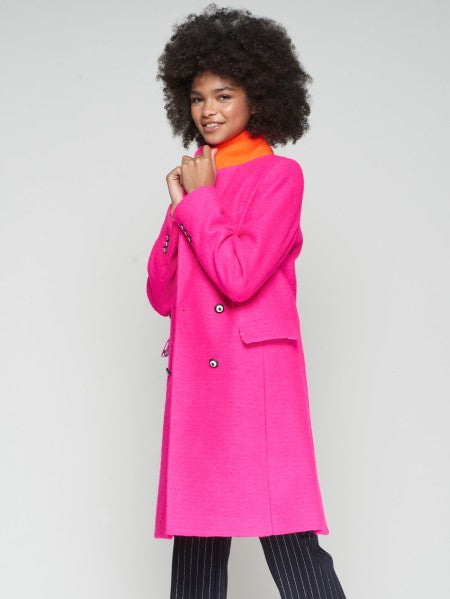 Pink Wool Coat