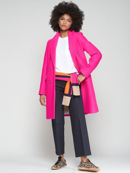 Pink Wool Coat